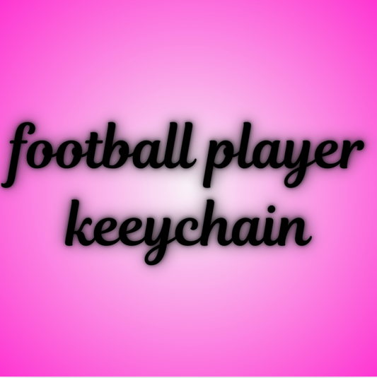 Football player keychain