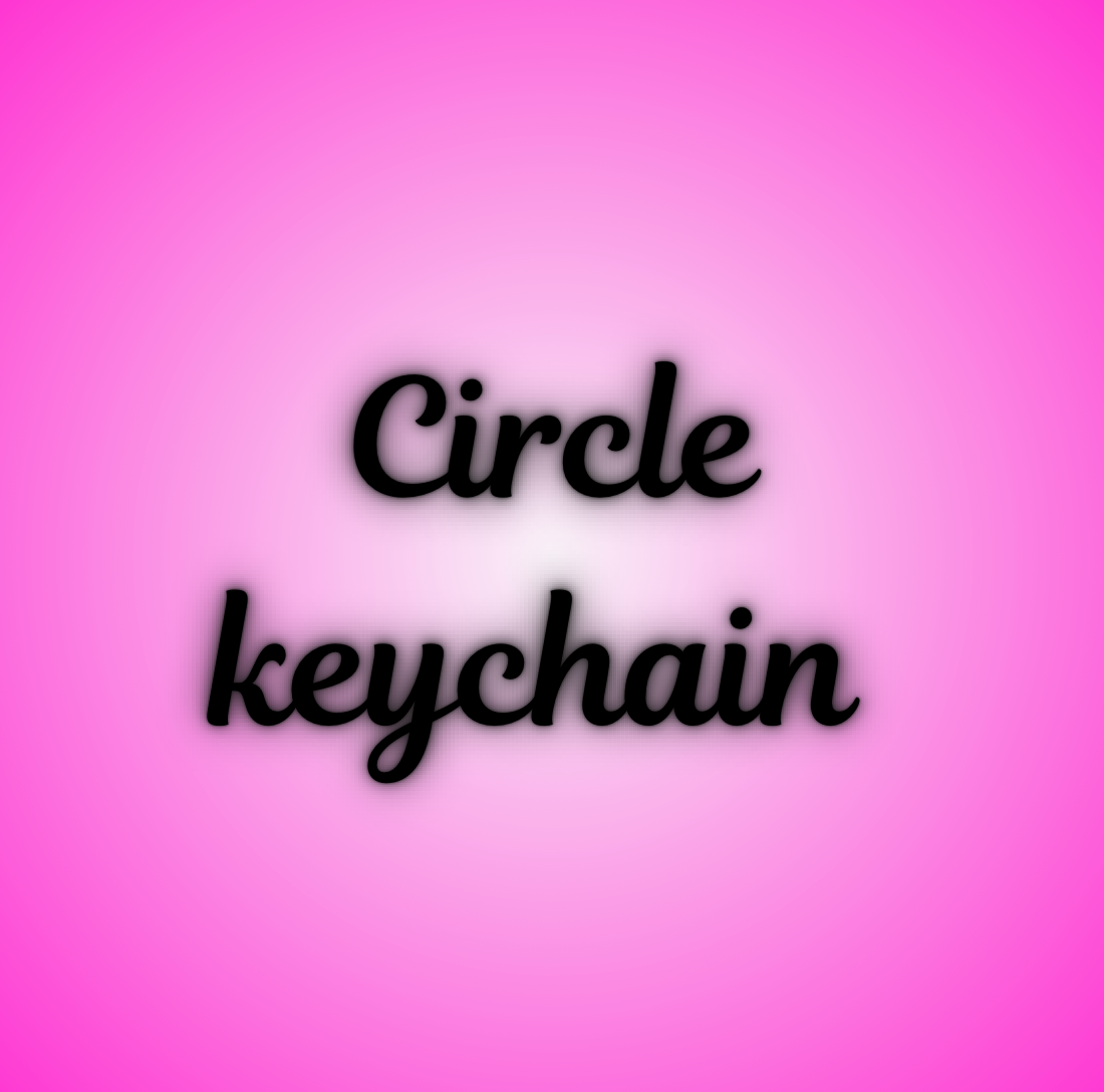 Circle keychain